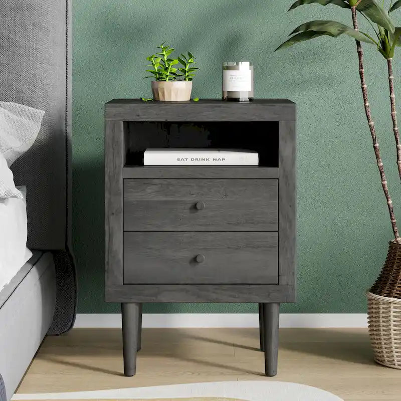 Commode Moderne Mi-Siècle à 2 Tiroirs