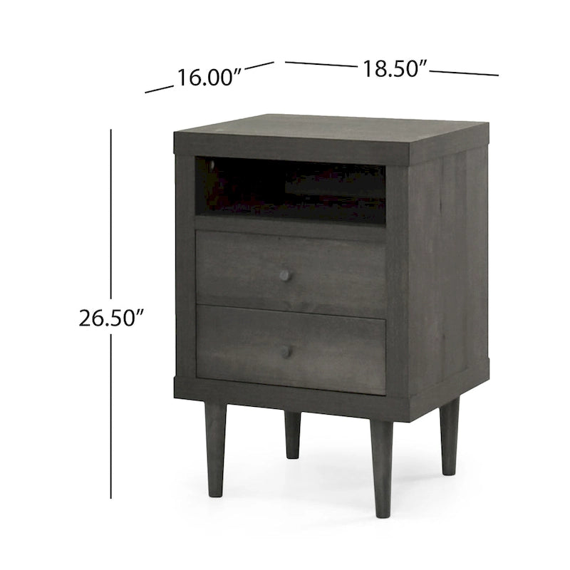Commode Moderne Mi-Siècle à 2 Tiroirs