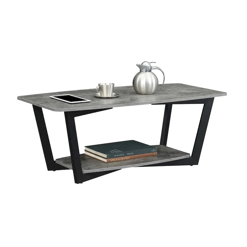 Table basse Graystone avec étagère de Convenience Concepts