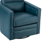 Lot de 2 fauteuils pivotants en cuir véritable de 28,74 de large