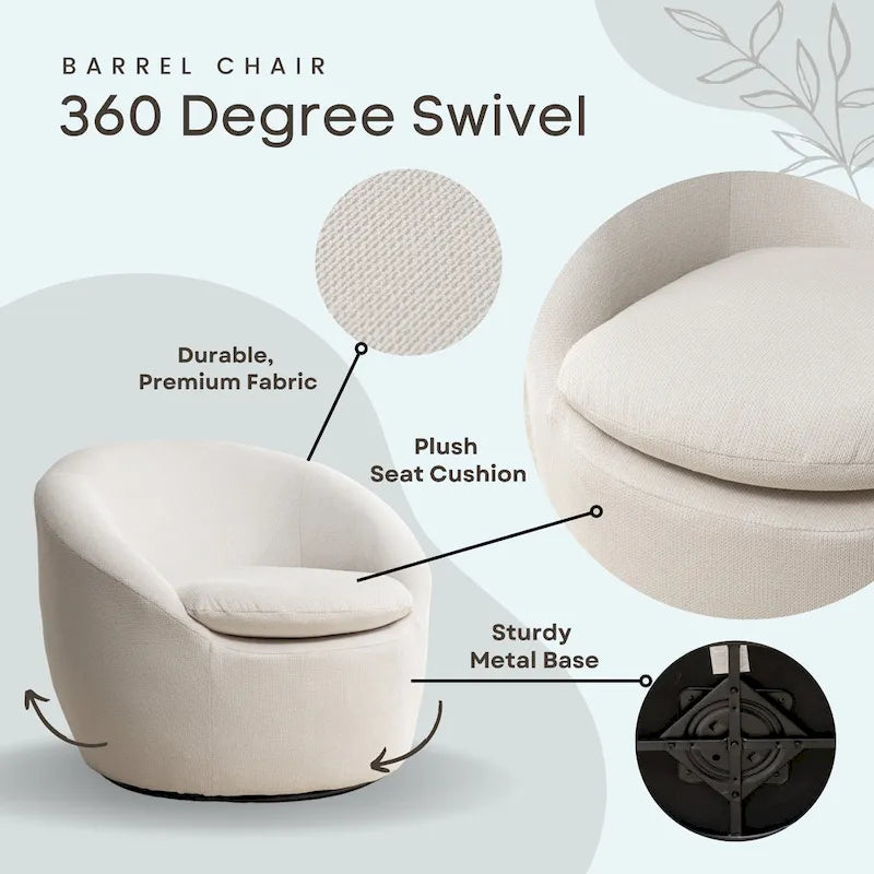 Fauteuil pivotant moderne