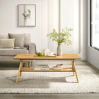 Roundhill Furniture Arona, ensemble de 3 tables basses en bois, style moderne du milieu du siècle