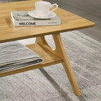 Roundhill Furniture Arona, ensemble de 3 tables basses en bois, style moderne du milieu du siècle