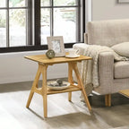 Roundhill Furniture Arona, ensemble de 3 tables basses en bois, style moderne du milieu du siècle