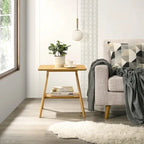 Roundhill Furniture Arona, ensemble de 3 tables basses en bois, style moderne du milieu du siècle
