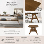 Roundhill Furniture Arona, ensemble de 3 tables basses en bois, style moderne du milieu du siècle