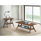 Roundhill Furniture Arona, ensemble de 3 tables basses en bois, style moderne du milieu du siècle