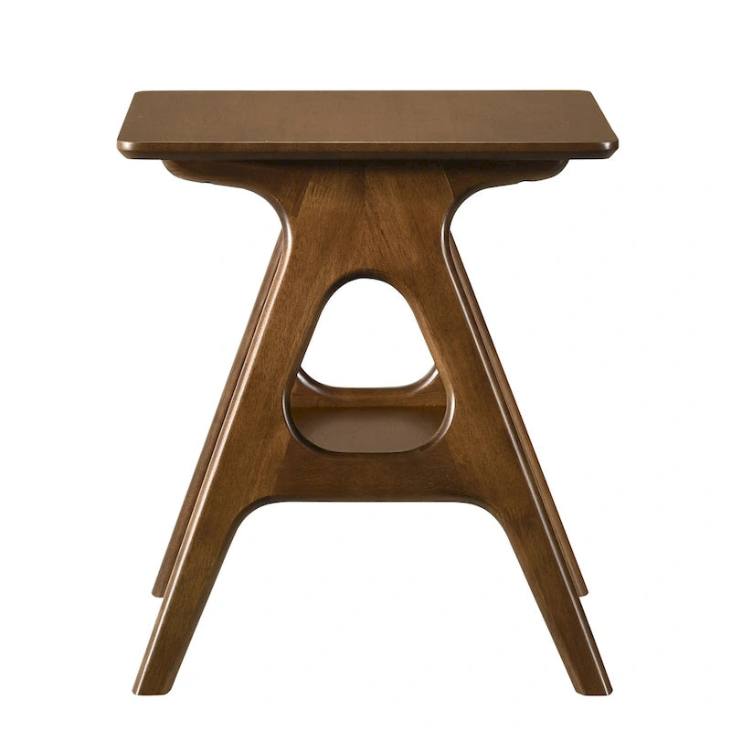 Roundhill Furniture Arona, ensemble de 3 tables basses en bois, style moderne du milieu du siècle
