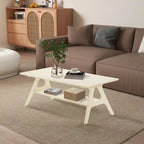 Roundhill Furniture Arona, ensemble de 3 tables basses en bois, style moderne du milieu du siècle