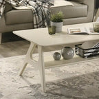 Roundhill Furniture Arona, ensemble de 3 tables basses en bois, style moderne du milieu du siècle