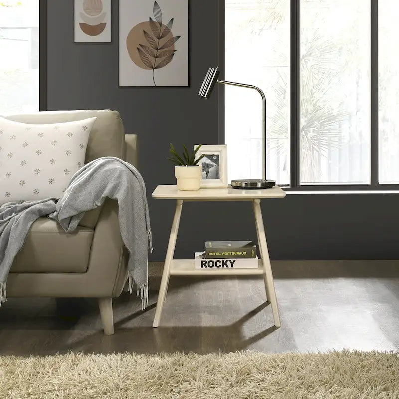 Roundhill Furniture Arona, ensemble de 3 tables basses en bois, style moderne du milieu du siècle