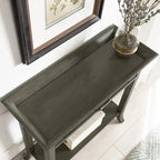 Meuble d'entrée/Vestiaire de style traditionnel, avec bord de plateau marron/gris, pour 1 personne
