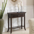 Meuble d'entrée/Vestiaire de style traditionnel, avec bord de plateau marron/gris, pour 1 personne
