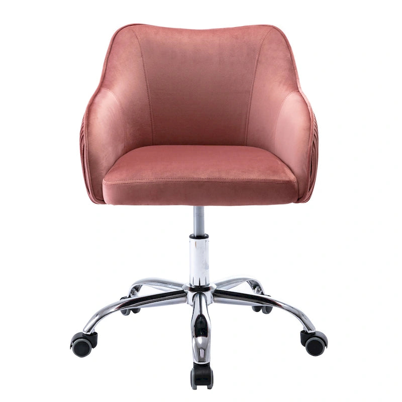 Chaise de bureau ergonomique réglable en velours