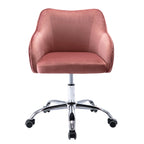 Chaise de bureau ergonomique réglable en velours