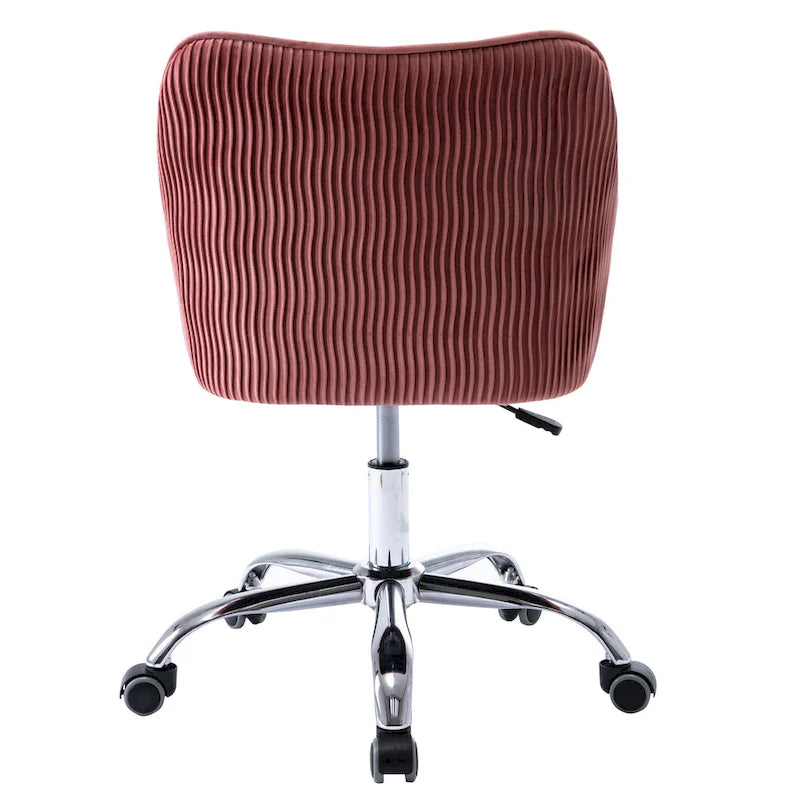 Chaise de bureau ergonomique réglable en velours