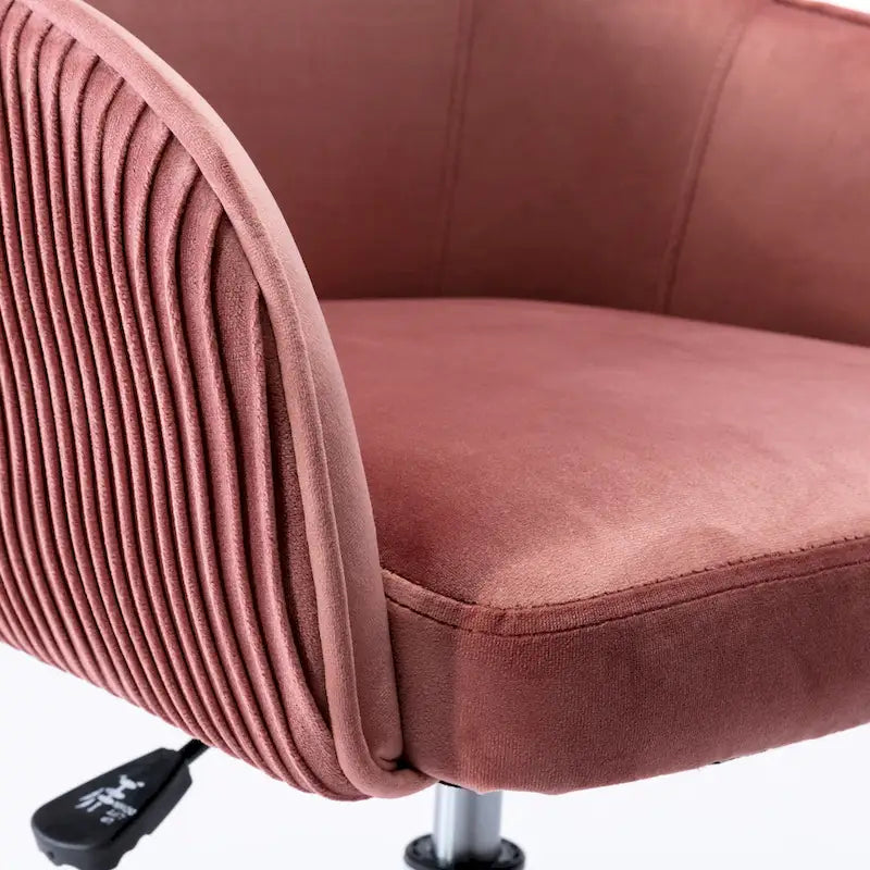 Chaise de bureau ergonomique réglable en velours
