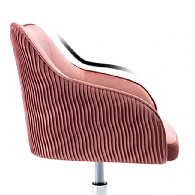 Chaise de bureau ergonomique réglable en velours