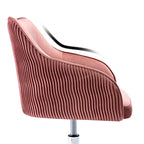 Chaise de bureau ergonomique réglable en velours