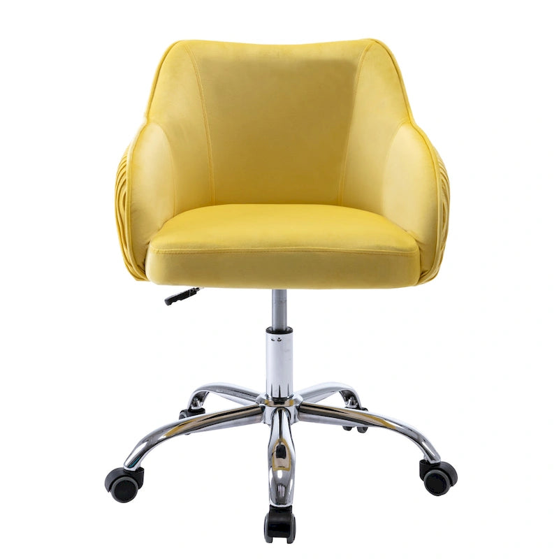 Chaise de bureau ergonomique réglable en velours