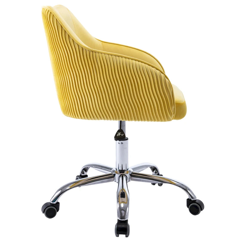 Chaise de bureau ergonomique réglable en velours