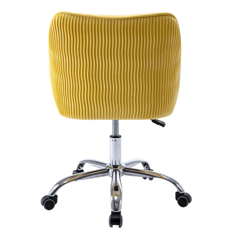 Chaise de bureau ergonomique réglable en velours