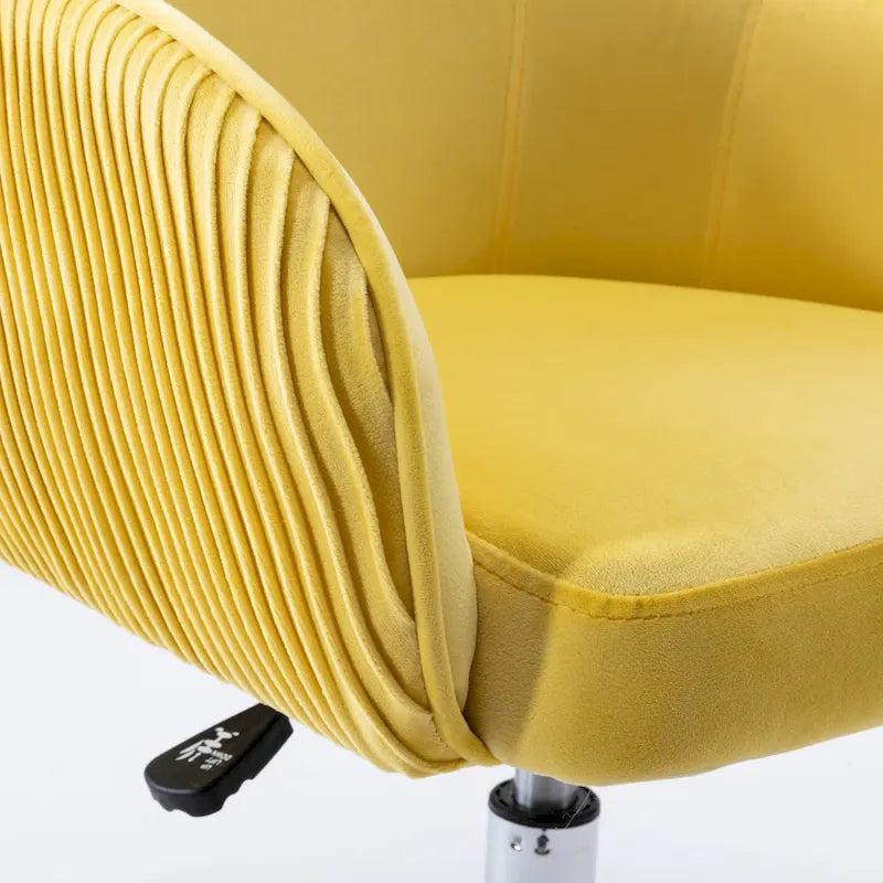 Chaise de bureau ergonomique réglable en velours
