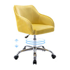Chaise de bureau ergonomique réglable en velours