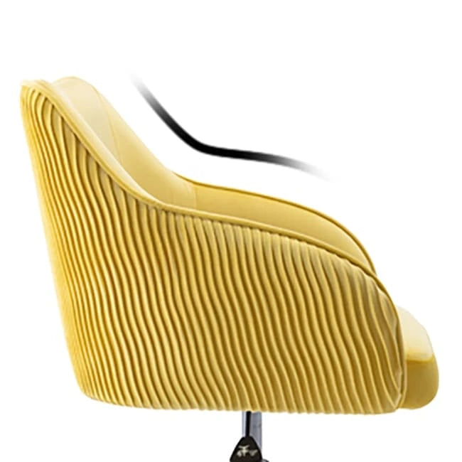 Chaise de bureau ergonomique réglable en velours