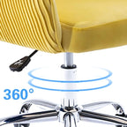 Chaise de bureau ergonomique réglable en velours