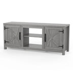 Meuble console de rangement pour entrée, meuble TV style porte de grange de ferme de 58 po – 58 po de large