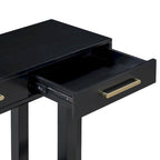 Console élégante avec trois tiroirs, Table d'entrée extra longue pour entrée, couloir, salon, foyer