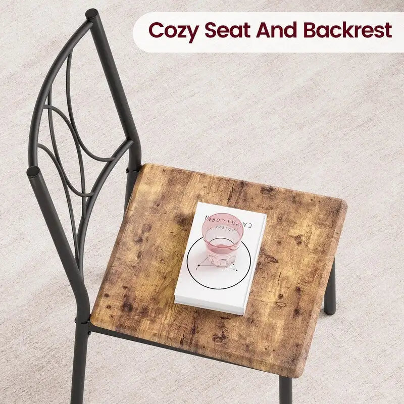 Ensemble de table à manger pour 4, table de cuisine avec 2 bancs rembourrés