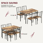 Ensemble de table à manger pour 4, table de cuisine avec 2 bancs rembourrés