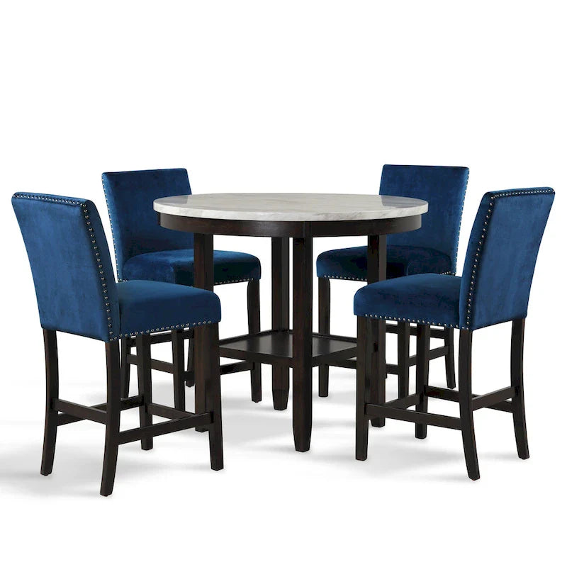 Ensemble de salle à manger 5 pièces rond New Classic Furniture Reginald