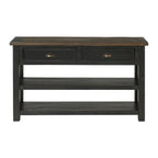The Gray Barn Downington Table console de canapé à 2 tiroirs en bois massif