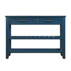 Table console de 42 po avec tiroirs et étagères à niveaux
