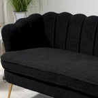 Causeuse rembourrée de style moderne du milieu du siècle, 59 W
