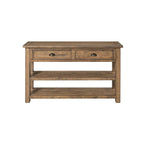 The Gray Barn Downington Table console de canapé à 2 tiroirs en bois massif