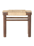 Tabouret Avery – Rembourré, Bois d'acajou