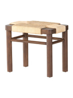 Tabouret Avery – Rembourré, Bois d'acajou