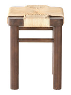 Tabouret Avery – Rembourré, Bois d'acajou