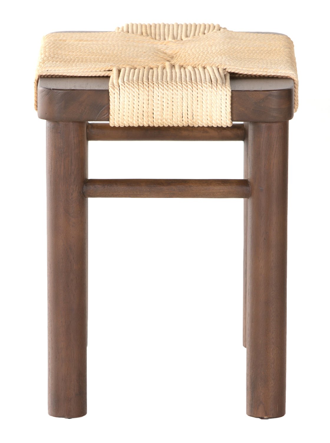 Tabouret Avery – Rembourré, Bois d'acajou