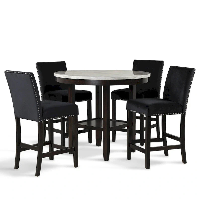 Ensemble de salle à manger 5 pièces rond New Classic Furniture Reginald