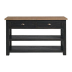 The Gray Barn Downington Table console de canapé à 2 tiroirs en bois massif
